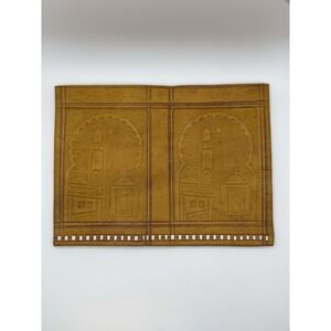 Treasures of Morocco Men's Leather Bi-fold Wallet NWOT